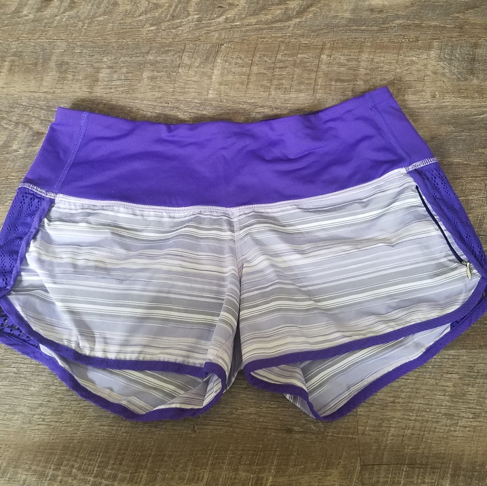 Lululemon striped running shorts